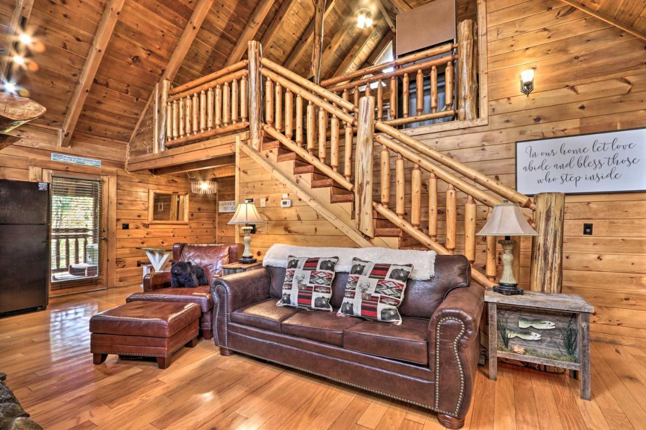 Smoky Mountain Log Cabin 7 Mi To Gatlinburg! Sevierville Exteriör bild