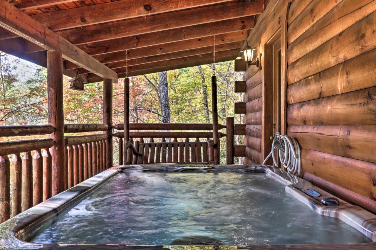 Smoky Mountain Log Cabin 7 Mi To Gatlinburg! Sevierville Exteriör bild