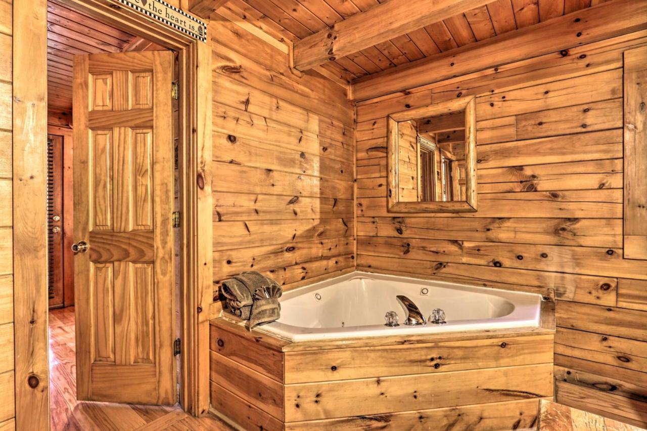 Smoky Mountain Log Cabin 7 Mi To Gatlinburg! Sevierville Exteriör bild